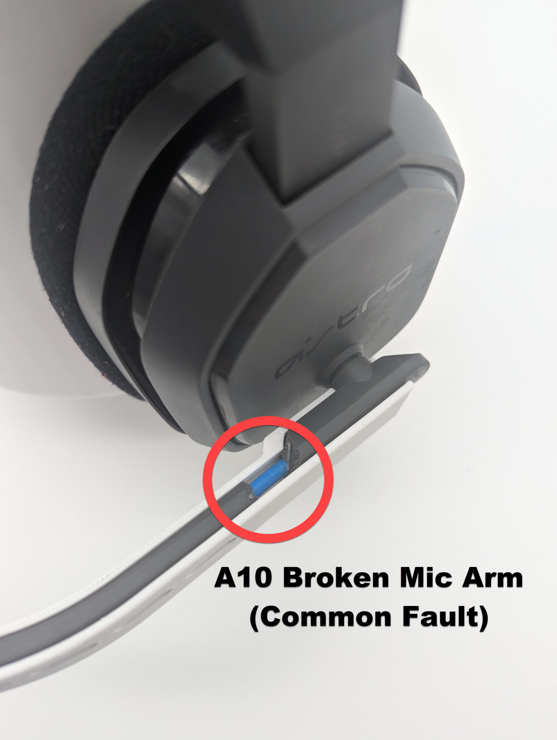 Astro A10 1st Gen Headset Mic Repair Bracket - Image 3