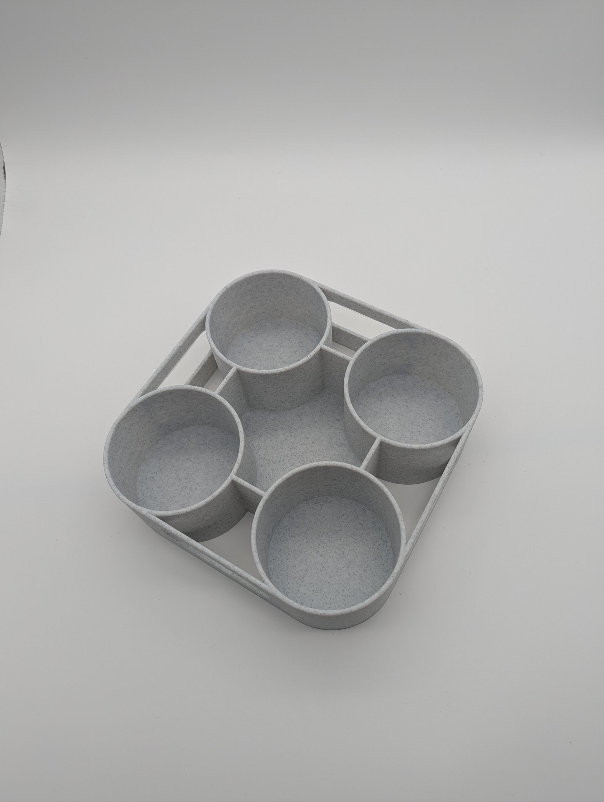 Multi-Purpose Cup Tray – 4 Cups & Essentials Holder for Coffee, Beach, Car, Picnic, or Desk - Image 2