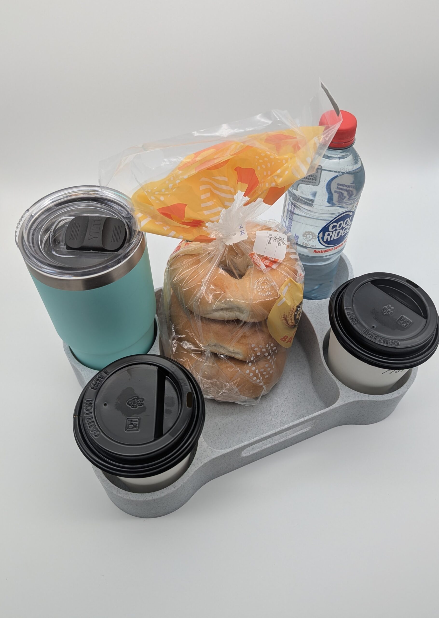 Extra Large Cup Tray – Recycled Plastic 4-Cup & Essentials Holder - Image 8