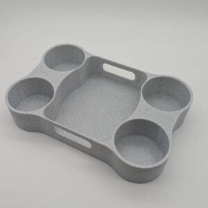 Extra Large Cup Tray – Recycled Plastic 4-Cup & Essentials Holder