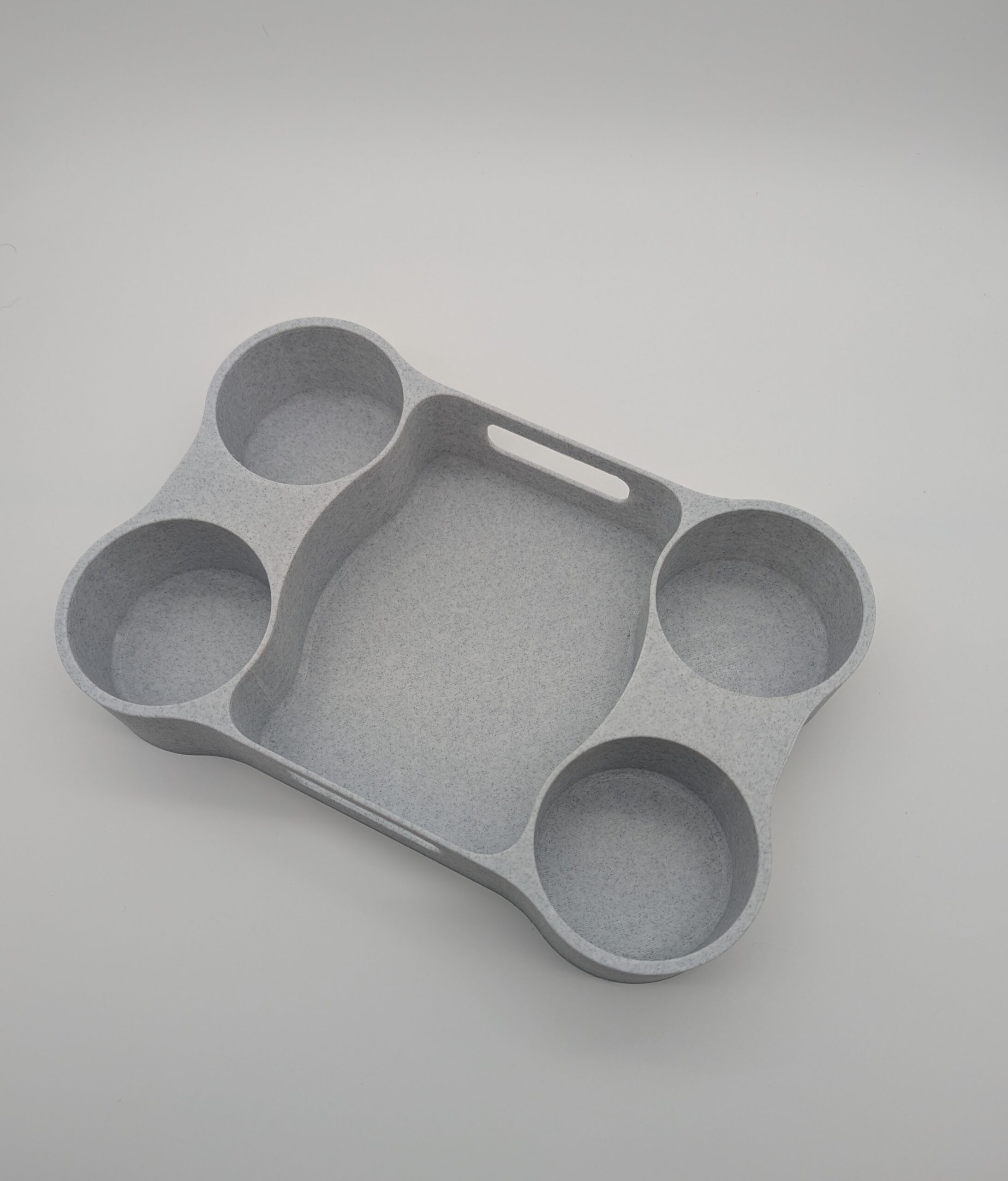 Extra Large Cup Tray – Recycled Plastic 4-Cup & Essentials Holder - Image 3