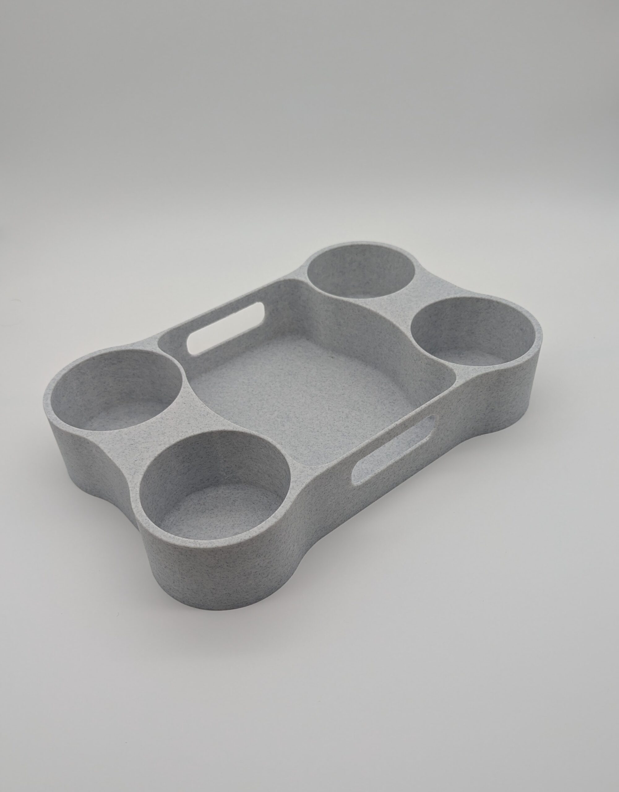 Extra Large Cup Tray – Recycled Plastic 4-Cup & Essentials Holder - Image 11